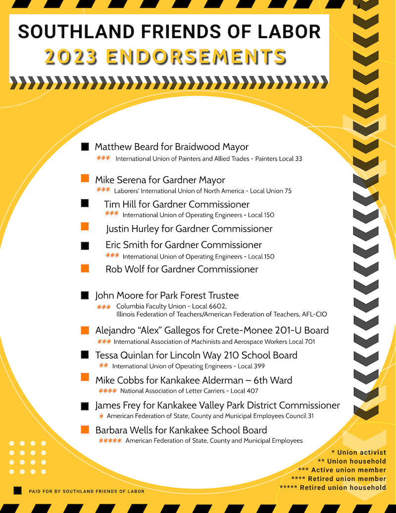 2023 SFoL endorsements 2023 SFoL endorsements